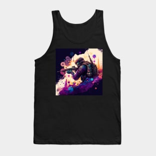 Soldier watercolor print Tank Top